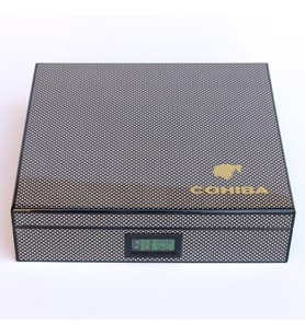 Karbon Desenli Humidor Puro Kutusu