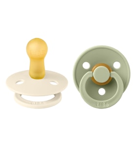 Bibs Colour İkili Kauçuk Emzik-Ivory/Sage 6-18 Ay