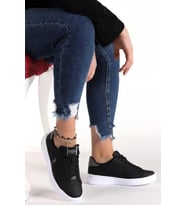 U.S. Polo Assn. Exxy 3Fx Kadın Siyah Sneaker Spor Ayakkabı