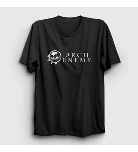 Presmono Unisex Siyah Skull Arch Enemy T-Shirt 11731tt