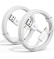 Apple CarPlay Kablosu, 2'li Paket 3FT iPhone Şarj Kablosu [Apple MFi Sertifikalı] USB'den Yıldırım Kablosuna Hızlı Şarj i Phone 14,14 Pro Max, 13/12/11/X/XS/XR/XS/iPad için