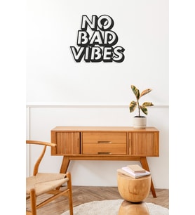 Numa Concept No Bad Vibes Yazılı Duvar Dekoru Tablo