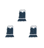 Cod-ExDar Yedek Islak Mop Püskül Paspas Başlığı - Pamuklu - 17 Cm. - Mavi - 3 Adet