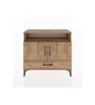 Arges Şifonyer 3 Raflı Tek Çekmeceli 2 Kapaklı 88x30x80 Çam-Çam