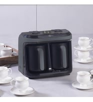 Karaca Hatır Hüp Düet Aroma Türk Kahvesi, Közde Türk Kahvesi, Aromalı Türk Kahvesi Space Gray 10 Fincan Kapasiteli Bol Köpüklü