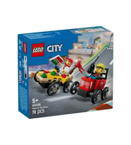 LEGO-60458 City Pizza Arabası İtfaiye Kamyonuna Karşı Yarış Arabası Paketi