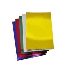 Aynalı Metalik Metalize Fon Kartonu 50x70cm 5 Adet (5 Farklı Renk)