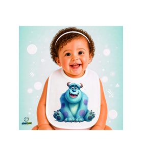 Monsters Keten Bebek Mama Önlüğü – Yumuşak, Emici, Yıkanabilir, Özel Tasarım P140