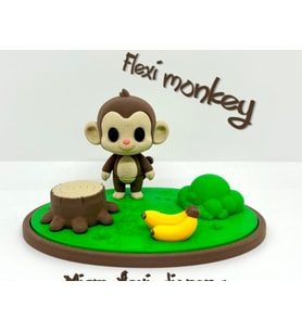 Flexi Monkey & Orman Diorama Seti