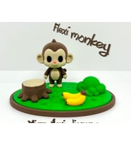 Flexi Monkey & Orman Diorama Seti