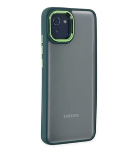 Newface Samsung Galaxy A03 Kılıf Dora Kapak - Haki Yeşil