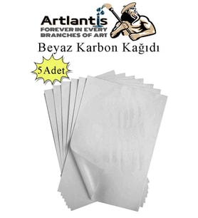 Beyaz Karbon Kağıdı A4 5 Adet 21x29,7 cm Kopya Kağıdı Transfer Kağıdı Renkli Karbon Kağıdı