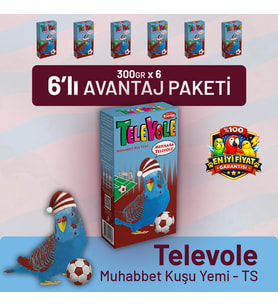 Televole Muhabbet Kuşu Yemi TS- 6 Adet