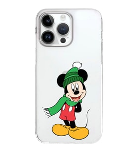 Apple iPhone 14 Pro Max Uyumlu Kapak  Mickey Mouse Tasarımlı Şeffaf Silikon Kılıf