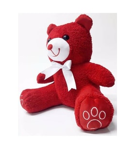 Peluş Ayıcık 35 Cm Kırmızı
