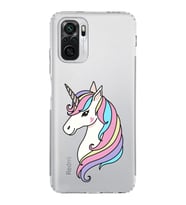 Xiaomi Poco M5s  Kamera Korumalı Kapak Unicorn Tasarımlı Şeffaf  Kılıf