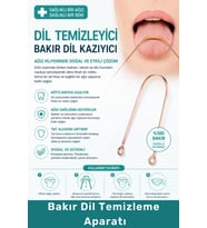 #DilTemizleyici Hijyenik Dil Temizleyici Ağız Bakım Ürünü Metal Dil Kazıyıcı Bakır Dil Temizleme Apa
