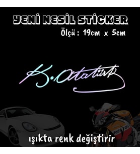ön arka cam uyumlu 2adet oto sticker - ışıkta renk değiştiren hologram sticker yapıştırma