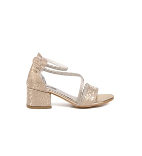 Arzen Gold Kız Çocuk Topuklu Sandalet 26A97 F