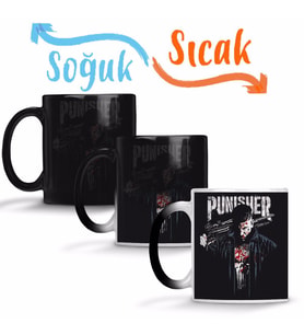 O Castigador The Punısher Sihirli Kupa Bardak Porselen