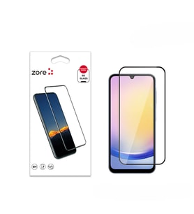 Samsung Galaxy A25 Uyumlu Zore Kenarları Kırılmaya Dayanıklı Cam Ekran Koruyucu