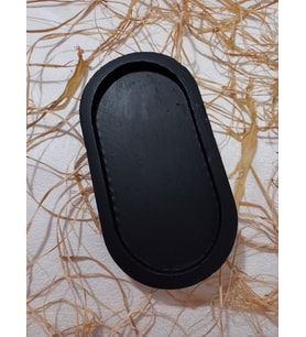 OVAL TABAK BÜYÜK SİYAH