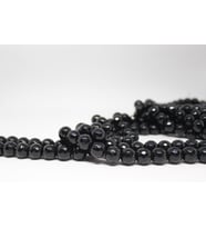Onix (Oniks) Taşı Faset Kesim Parlak YARIM Dizi 12mm (18cm uzunluğundadır)