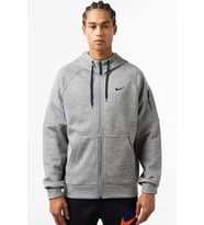 Nike Therma Fit Full Zip Hoodie Erkek Kapüşonlu Termal Fermuarlı Sweatshirt Gri