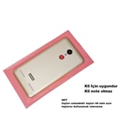 Tkgz Lenovo K6 KASA Arka Pil Batarya Kapağı (Yan Tuş Takımı ) GOLD