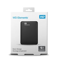 Wd 1TB 2.5 Usb3.0 Wdbuzg0010Bbk Elements Siyah Harici Harddisk