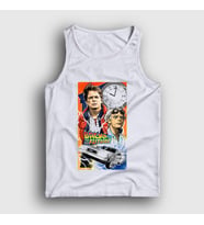 Presmono Unisex Beyaz Team Film Geleceğe Dönüş Back To The Future Atlet 243508tt