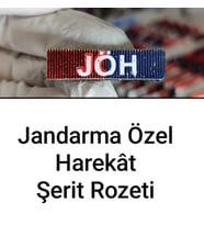 Jandarma Özal Harekat Jöh Hizmet Şerit Rozeti (Çok Renkli)