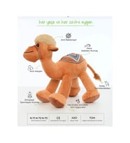 Sevimli Deve Peluş Oyuncak Hediyelik Oyuncak Uyku Arkadaşı 20 cm (Çok Renkli)