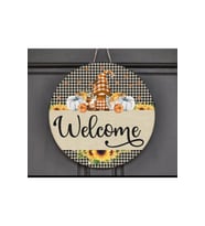 BİLGE LAZER Ahşap yeni yıl Kapı Süsü welcome (Karışık)