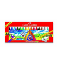 FABER CASTELL SİLİNEBİLİR WAX CRAYON PASTEL BOYA 25'Lİ
