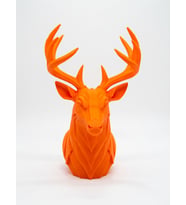 MYCRAFT3D Geometrik Geyik Büst Heykel 3D Baskı Pla Modern Dekoratif Obje 25X15 cm Masaüstü Ev Ofis Dekoru