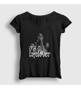 Presmono Kadın Siyah Kim Carlsson Metal Lifelover T-Shirt 453259tt