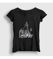Presmono Kadın Siyah Kim Carlsson Metal Lifelover T-Shirt 453259tt
