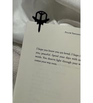 Uçak Figürlü Kitap Ayracı - Siyah