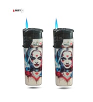 Rüzgarlı Havalara Dayanıklı Joker Baskılı Çakmak, 2'li Paket