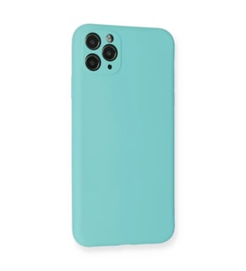 İphone 11 Pro Max Kılıf Nano İçi Kadife Silikon - Turkuaz