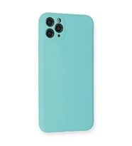 İphone 11 Pro Max Kılıf Nano İçi Kadife Silikon - Turkuaz