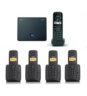 Gigaset As690 IP 5 Dahili Dect Telsiz Kablosuz Telefon Santrali