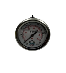 Manometre Gliserinli Arka Çıkışlı Q63 - 0 - 2.5 Bar 1/4