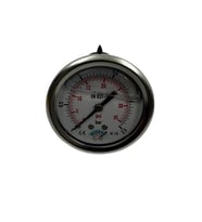 Manometre Gliserinli Arka Çıkışlı Q63 - 0 - 2.5 Bar 1/4