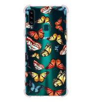 PrintiFy Samsung Galaxy A20S Uyumlu Water Color 2 Baskılı Şeffaf Köşe Korumalı Antişok Kılıf