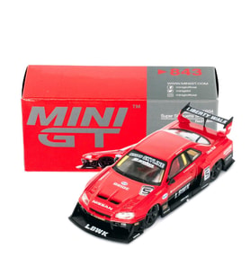 Mini GT 843 Nissan LB-ER34 Super Silhouette SKYLINE Kırmızı/Siyah 1/64 Model Araba