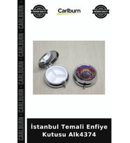 Özel Üretim Hediyelik Koleksiyon Hatıra Aksesuar Kutulu İstanbul Temali Enfiye Kutusu Alk4374
