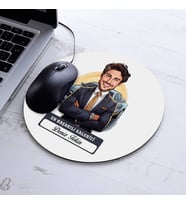 Kişiye Özel Hediye Karikatürlü En Başarılı Erkek Oto Galerici Mousepad