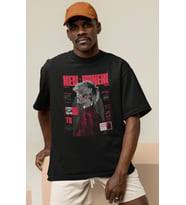 Tasarım Ken Kaneki Tokyo Ghoul Baskılı Unisex Oversize Anime Dizi Karakter Tişört